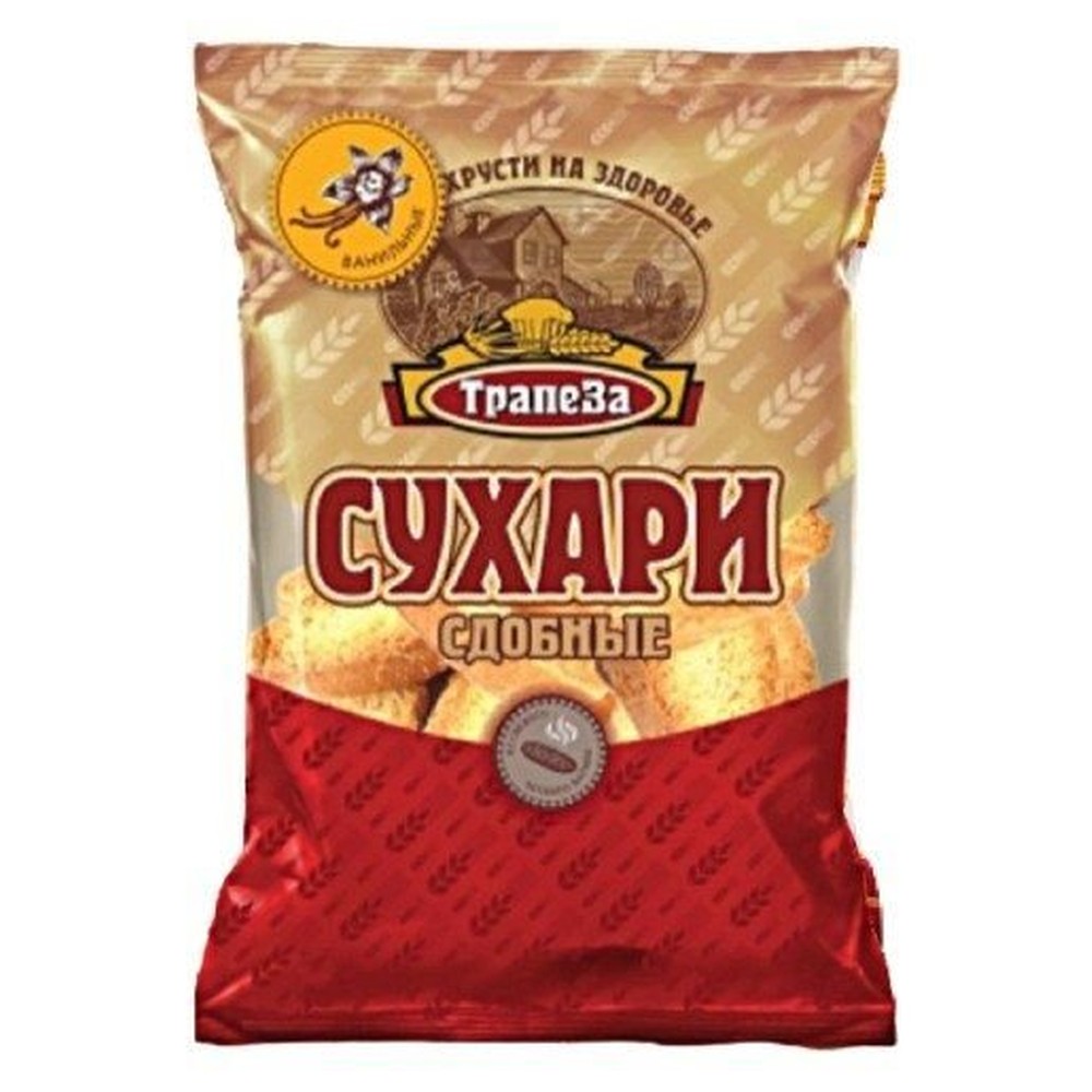 Сухари "ТРАПЕЗА" Сдобные с ванилью, 35 гр