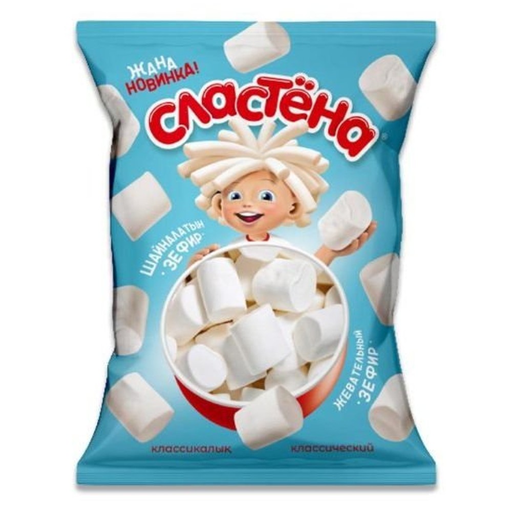 Зефир "СЛАСТЕНА" Жевательный Ваниль 150гр