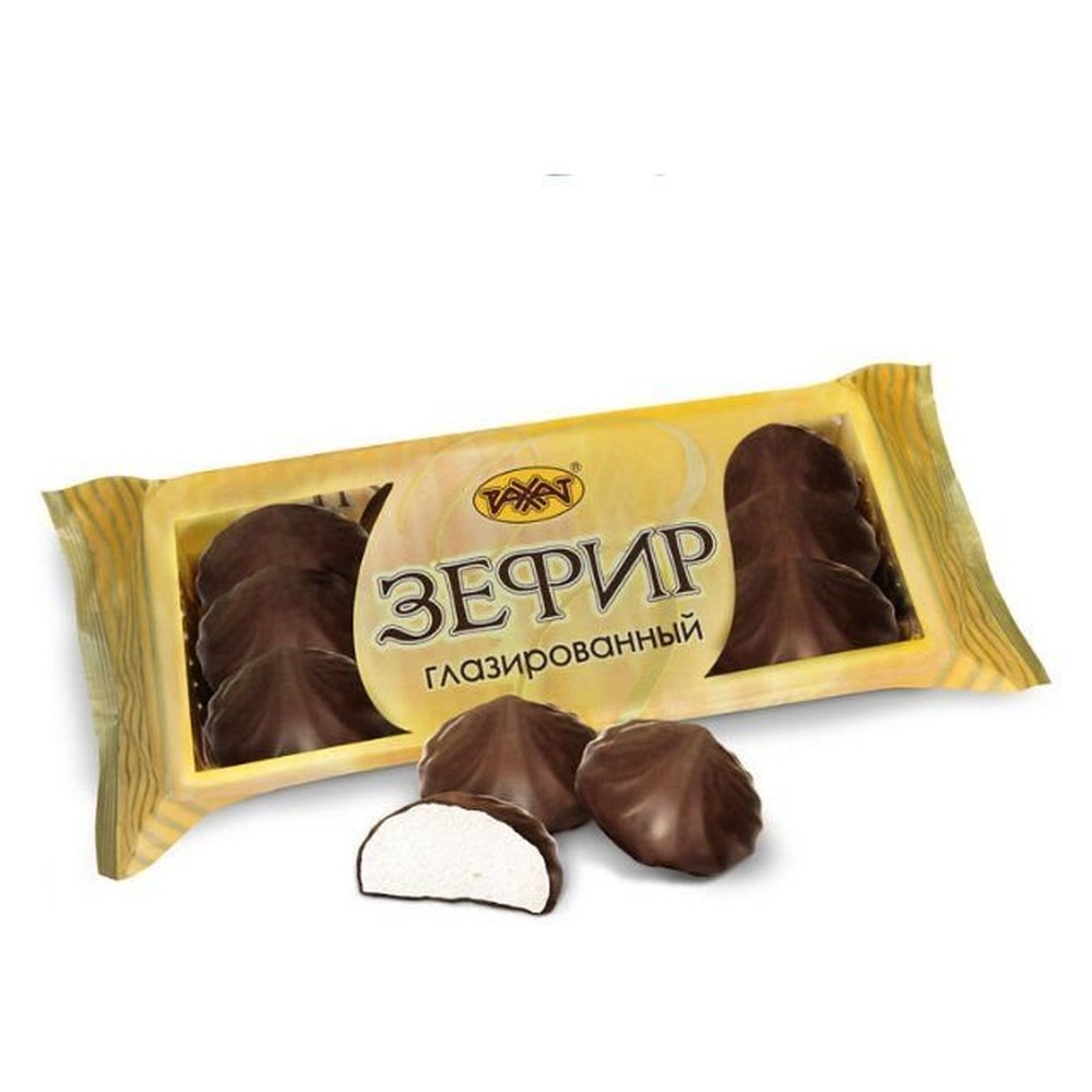Зефир глазированный в шоколаде, Рахат,  460 гр.
