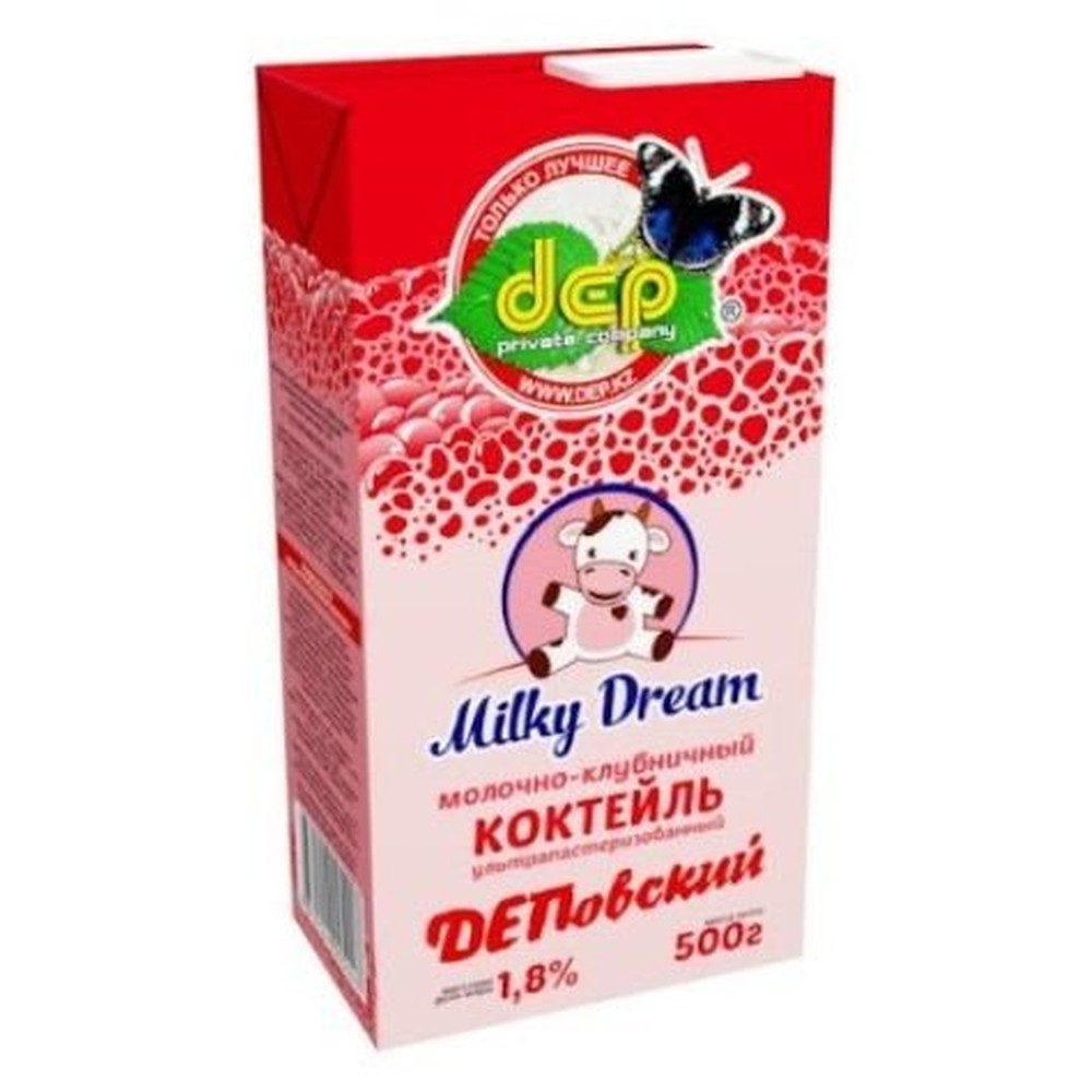 Коктейль DEP Milky Dream молочно-клубничный 480 мл