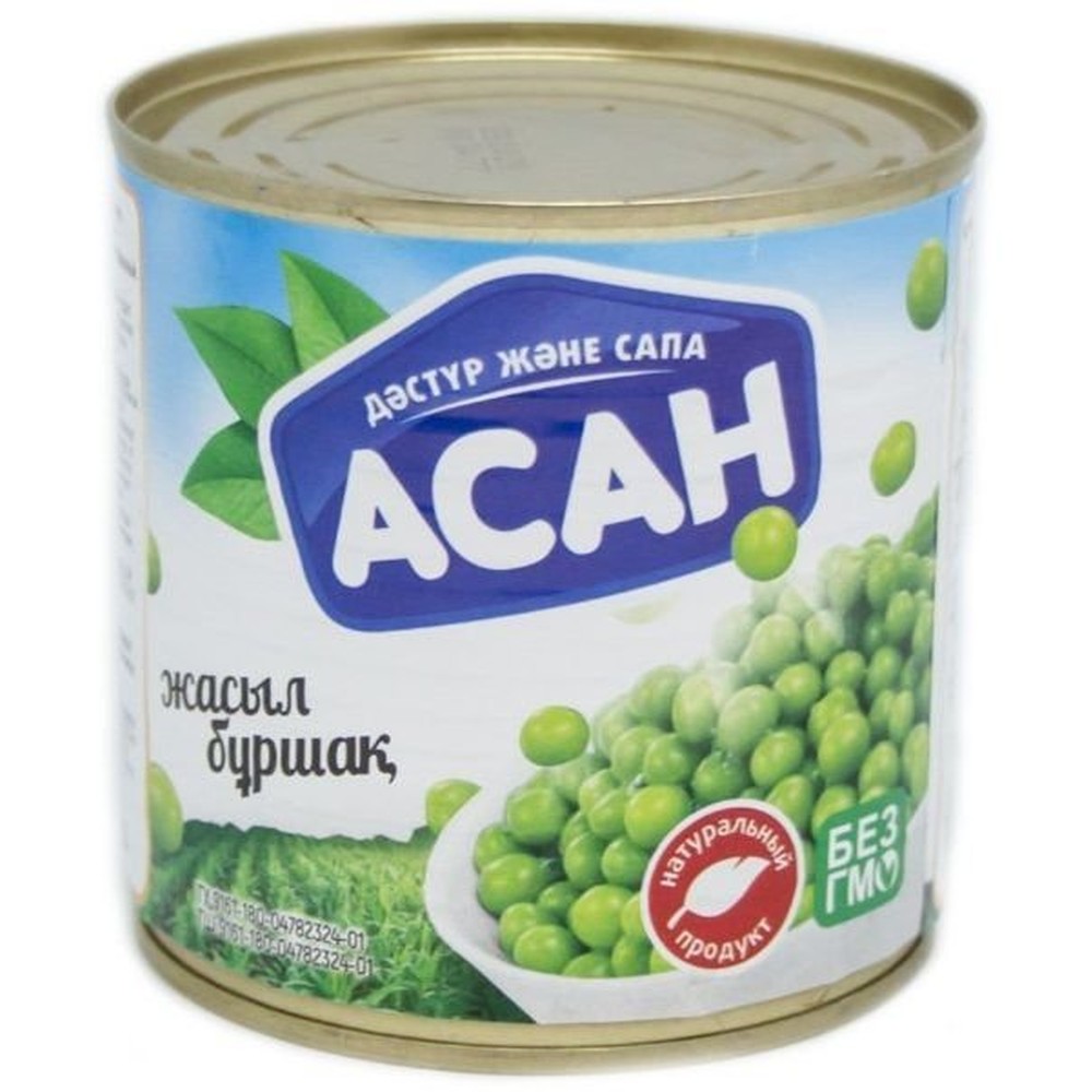 Горошек зеленый Асан 425 г