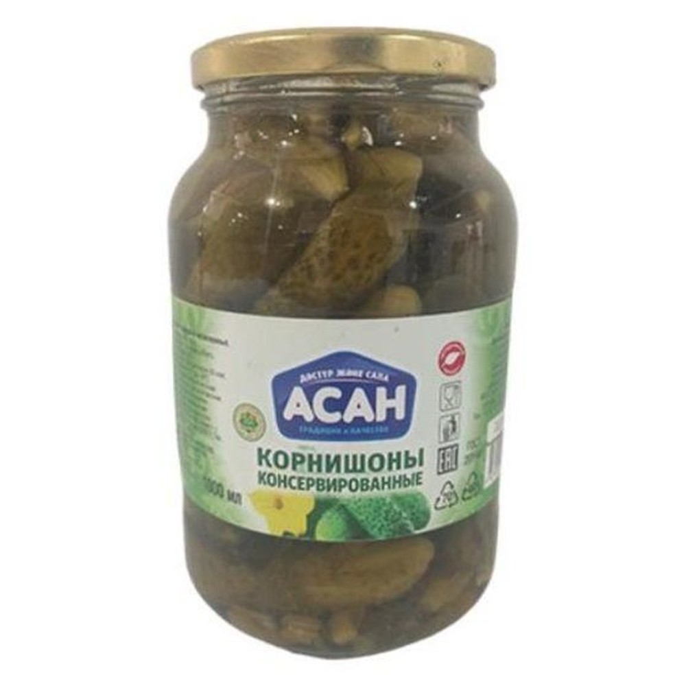 Корнишоны Асан маринованные 720 мл.