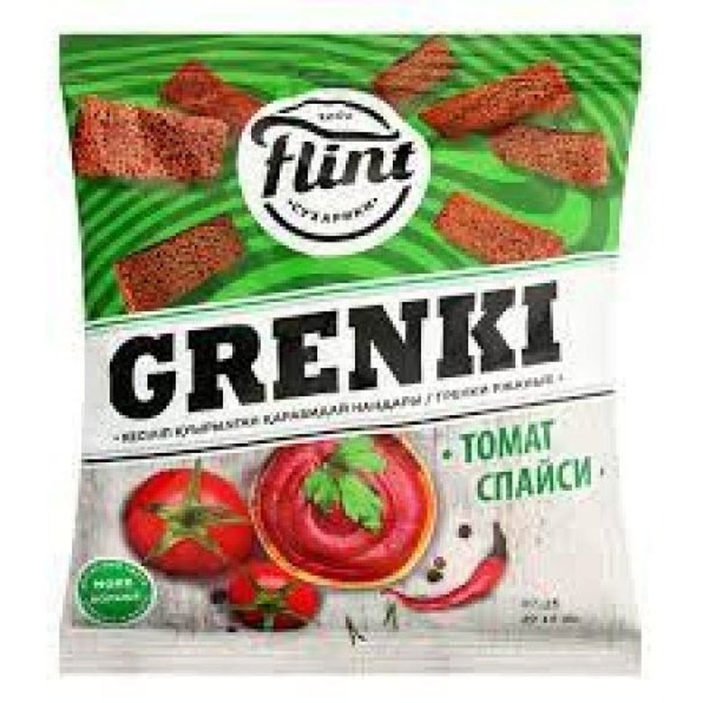 Гренки Flint ржаные вкус томат спайси 110 г