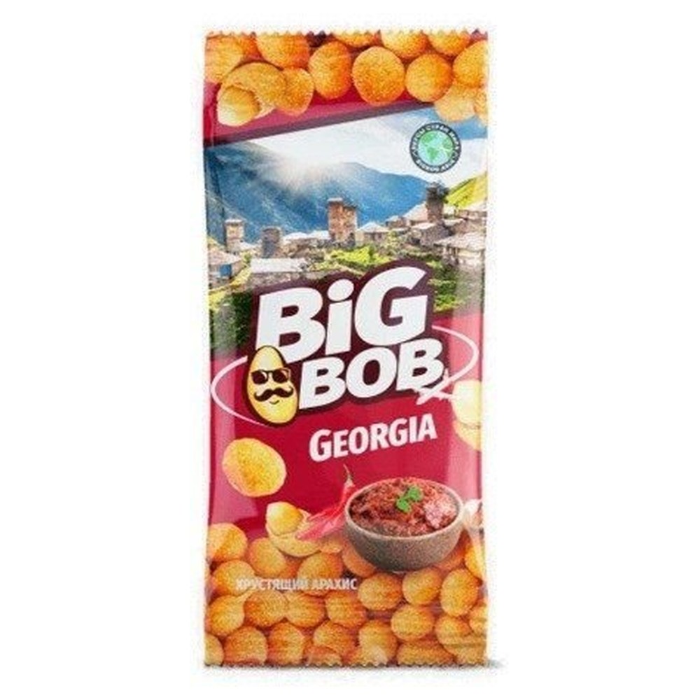 Арахис  Big Bob хрустящий со вкусом аджики вкус Грузии 50 г