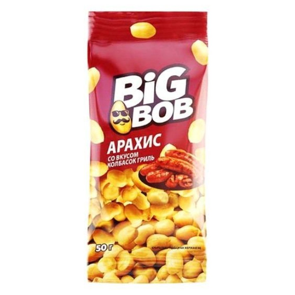 Арахис Big Bob со вкусом колбасок гриль 50г