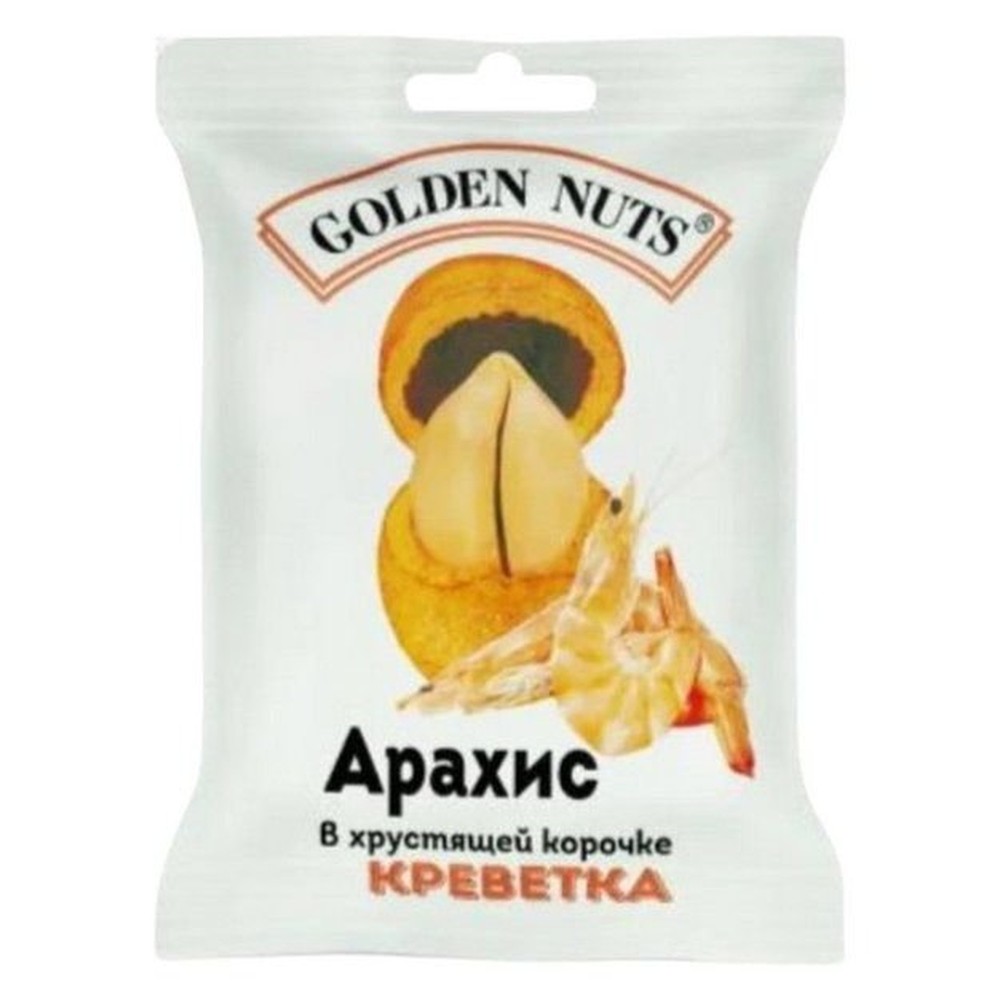 Golden Nuts Арахис в хрустящей корочке, креветка, 50 гр