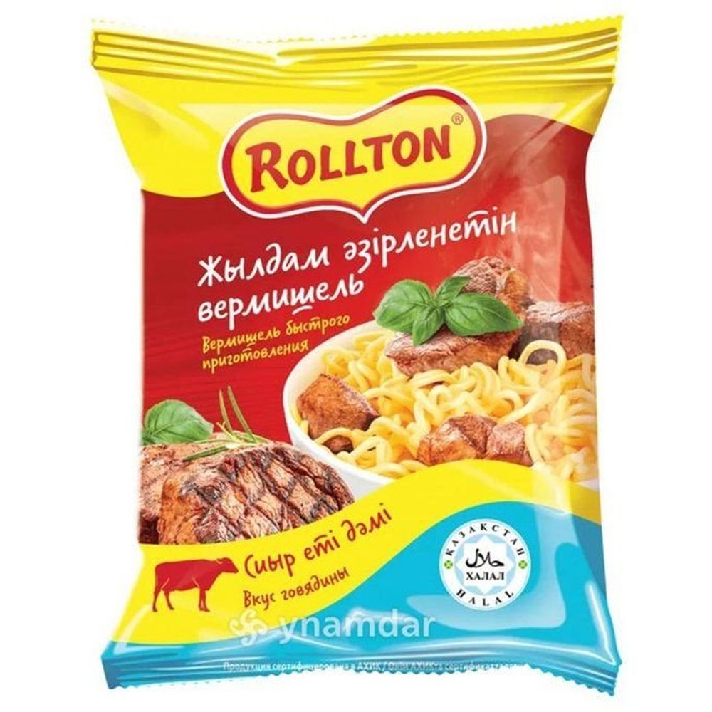 Вермишель Роллтон вкус говядины 60 г