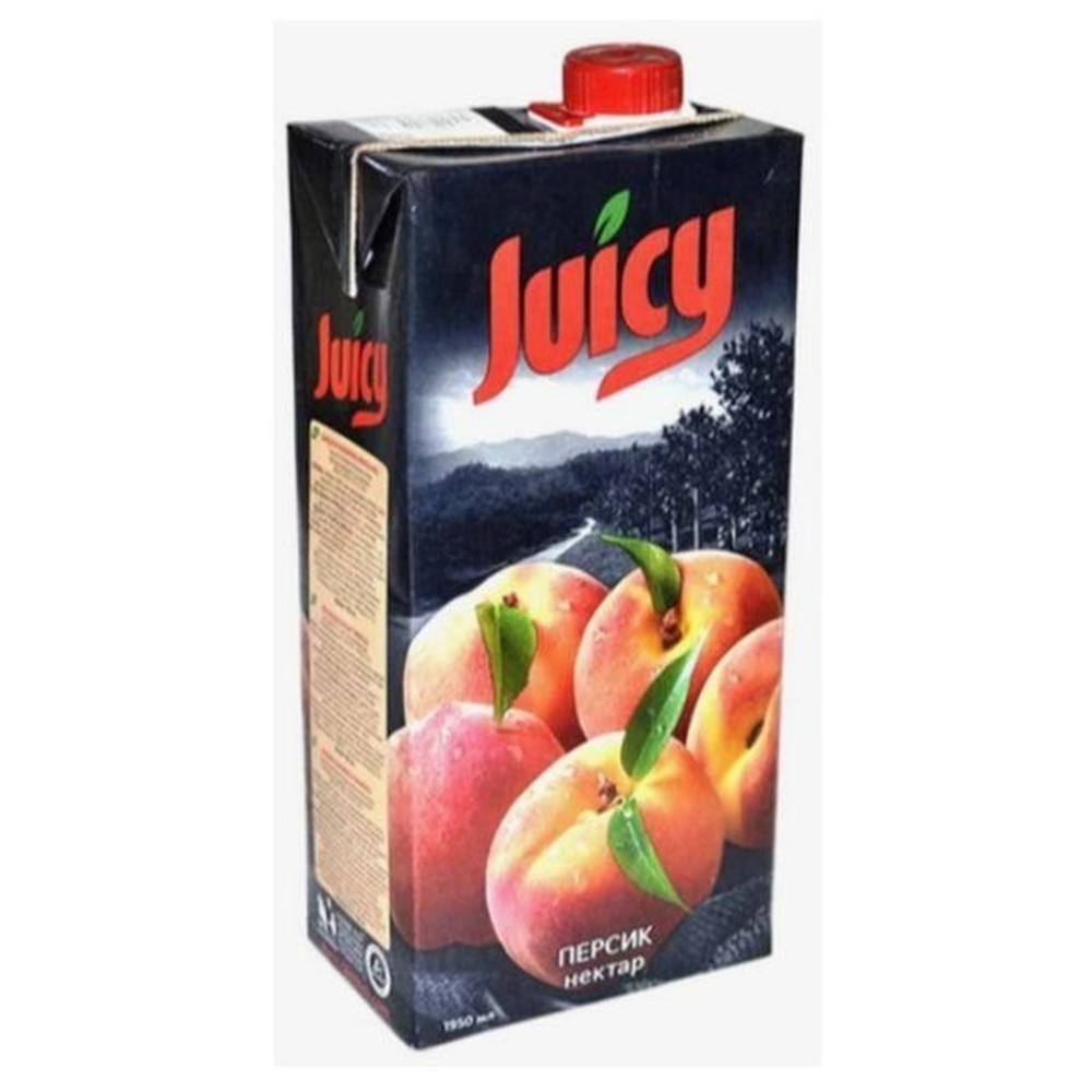 Juicy нектар Персик 1,950 л.