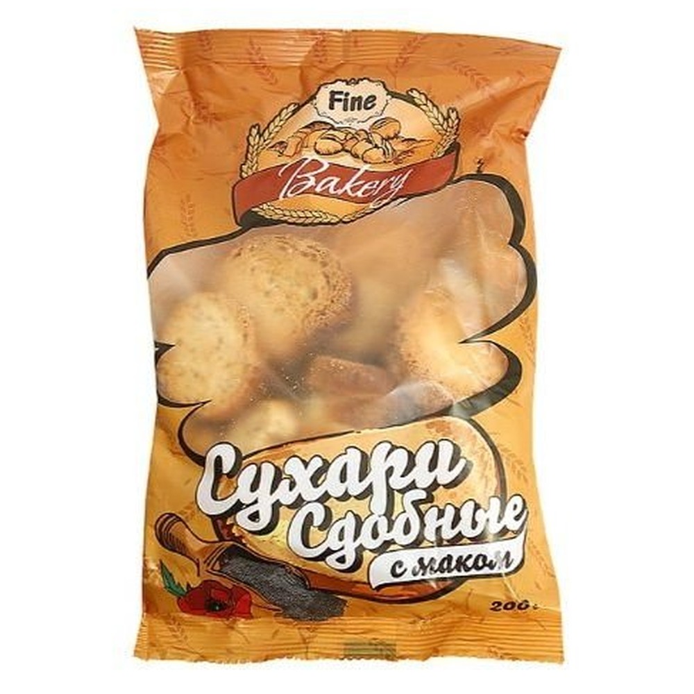 200Г СУХАРИ СДОБНЫЕ МАК