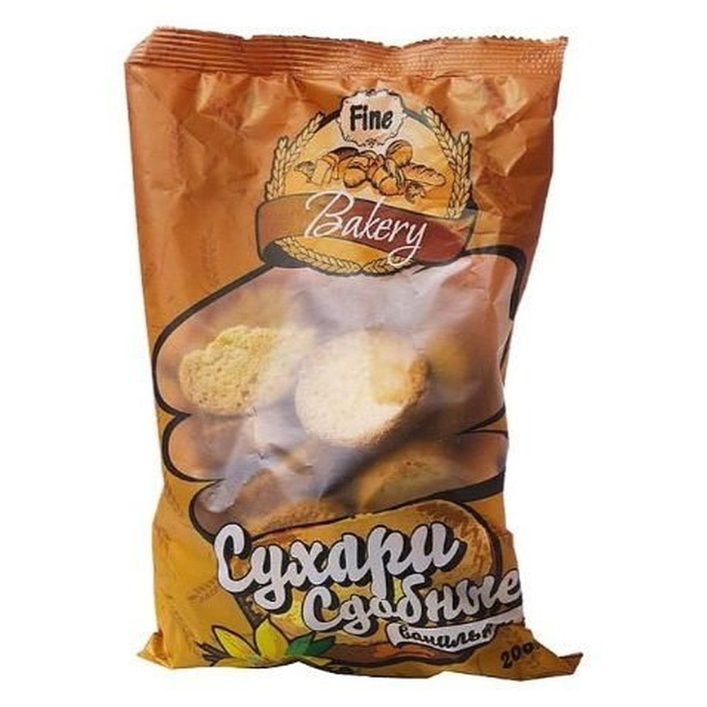 Сухари Fine Bakery сдобные ванильные 350 г