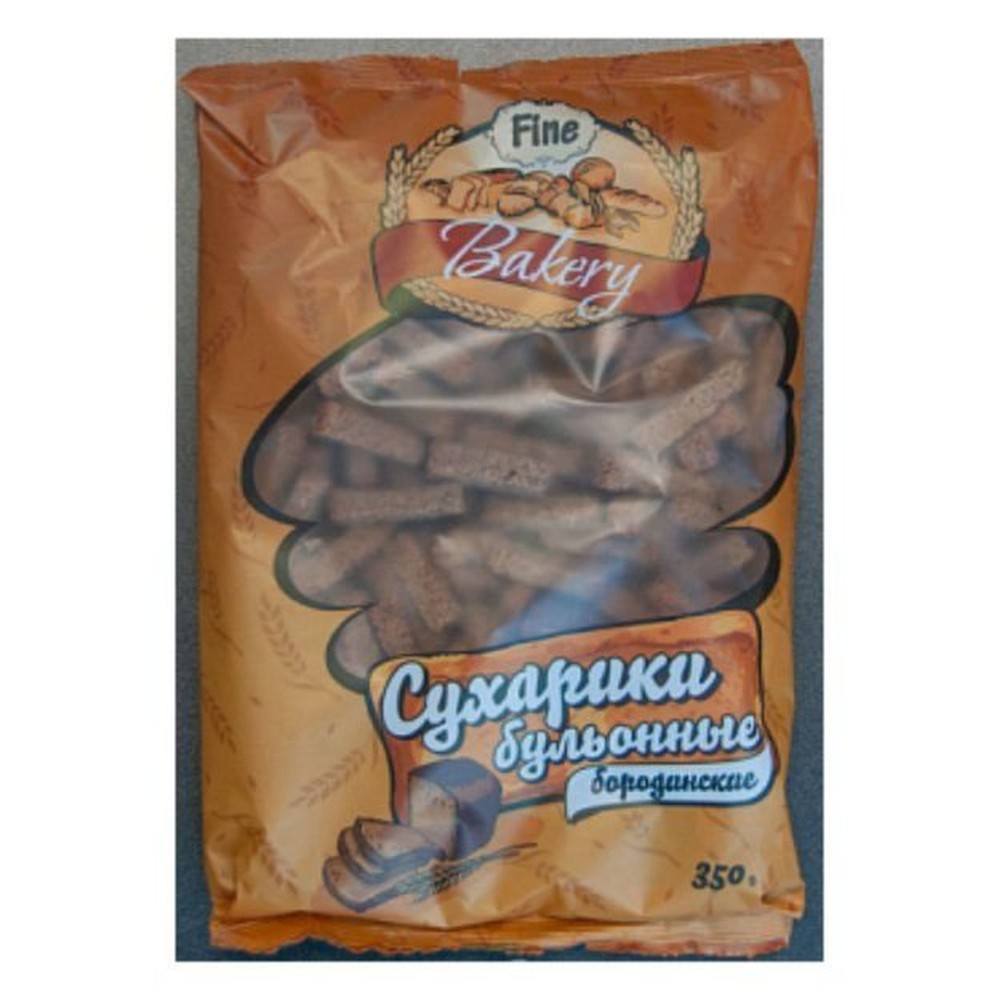 Сухари Fine Bakery бульонные бородинские 350 г