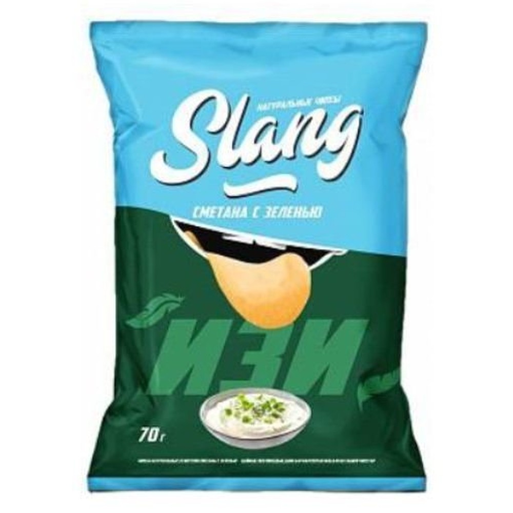 60Г ЧИПСЫ СМЕТ/ЗЕЛ SLANG