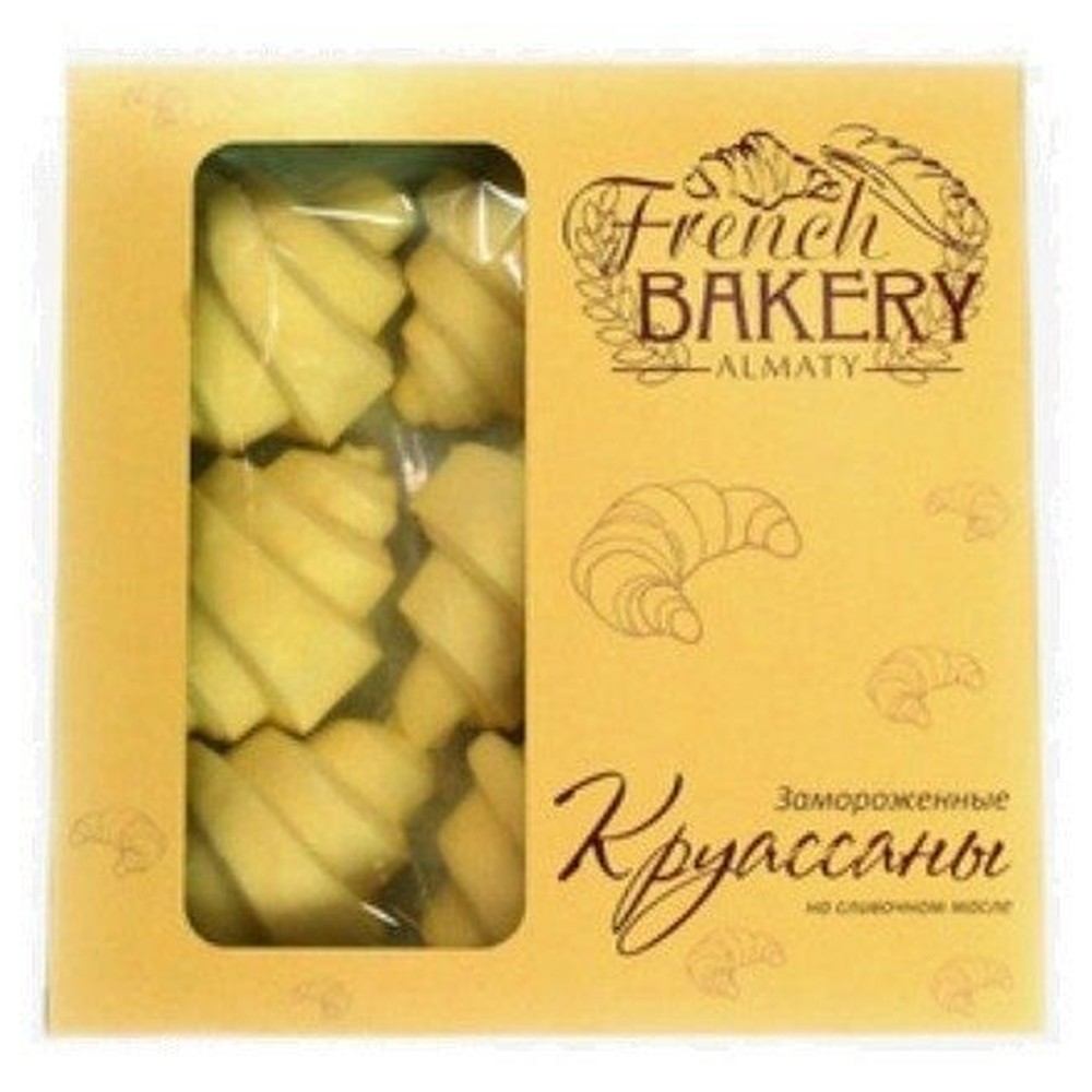 КРУАССАНЫ FRENCH BAKERY ALMATY КЛАССИЧ НА СЛИВ МАСЛЕ ЗАМ 540Г КОР