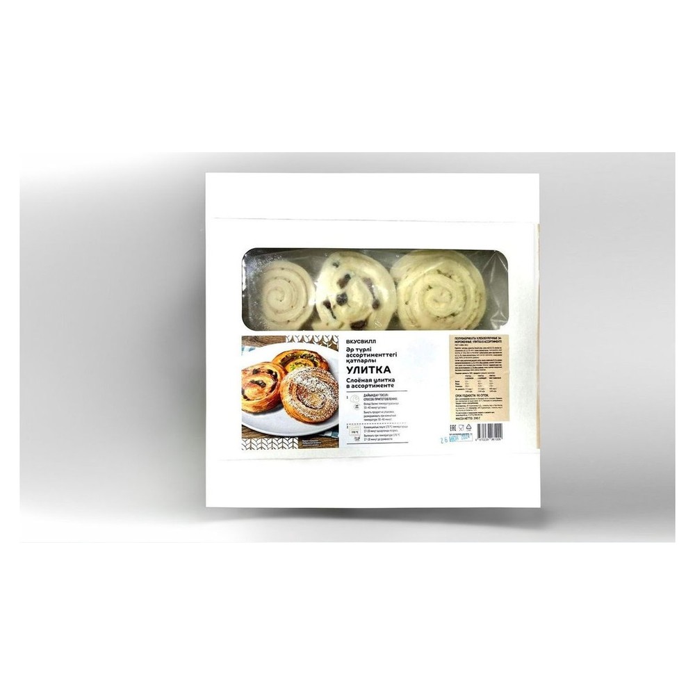 УЛИТКИ FRENCH BAKERY ALMATY В АСС ЗАМ 390Г КАРТ/УП