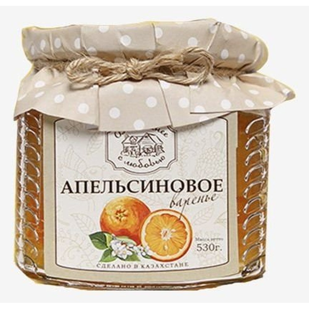 ВАРЕНЬЕ ДОМАШНЕЕ С ЛЮБОВЬЮ АПЕЛЬСИН 450Г