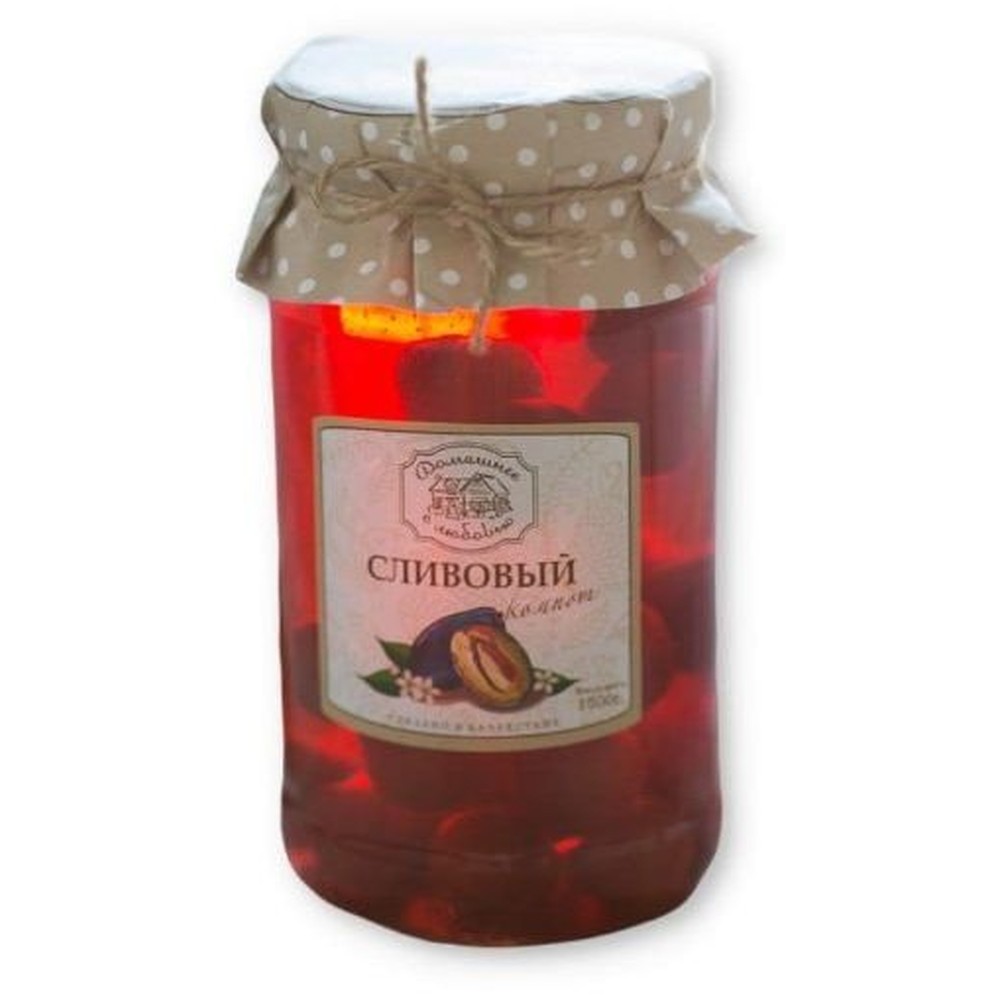 КОМПОТ ДОМАШНЕЕ С ЛЮБОВЬЮ СЛИВОВЫЙ 1500Г
