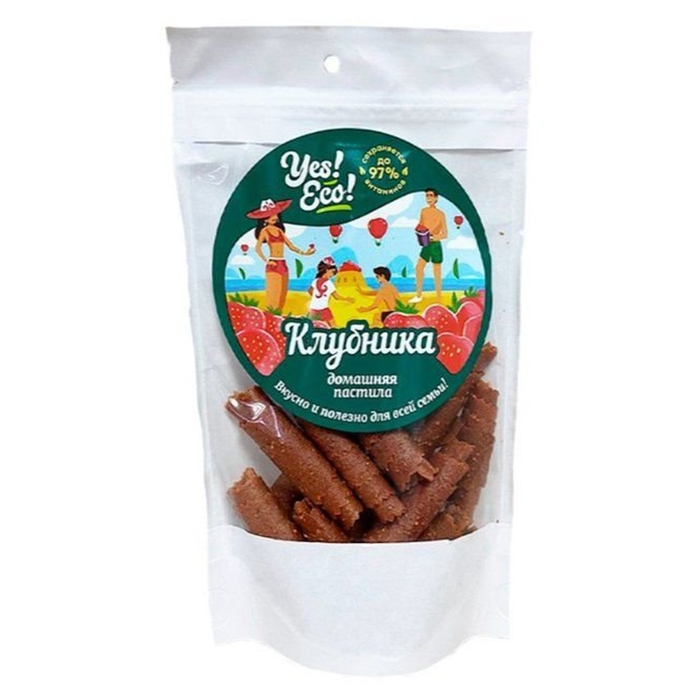 ПАСТИЛА YESECO КЛУБНИКА 100Г КРАФТ/УП