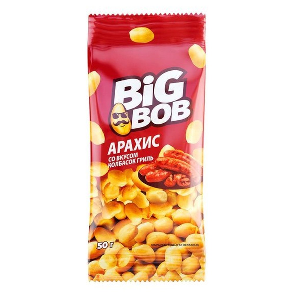 Арахис Big Bob со вкусом колбасок гриль 50г