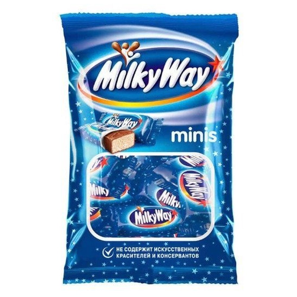 Milky Way Minis шоколадные конфеты, пакет 176г