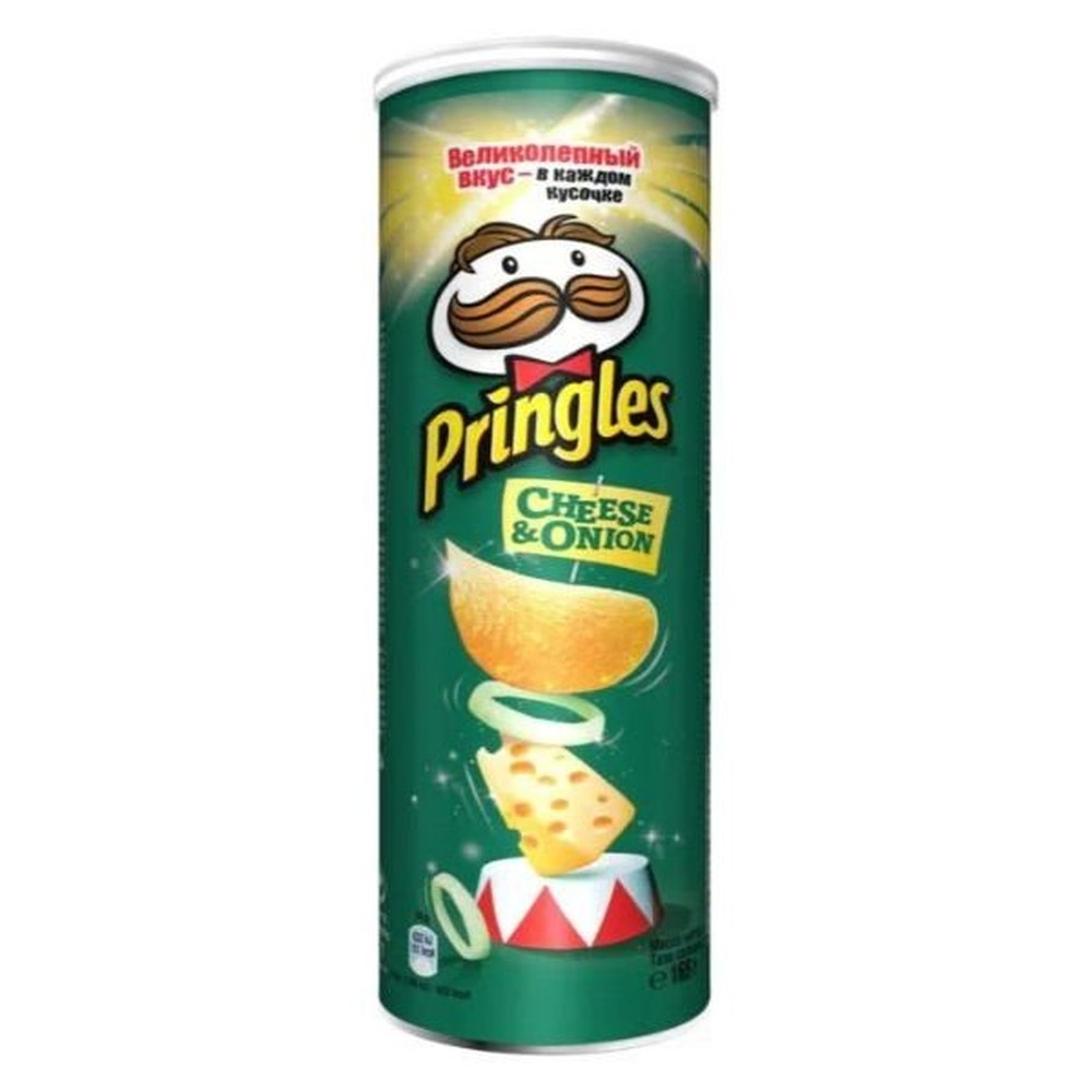 165Г ЧИПСЫ СЫР/ЛУК PRINGLES