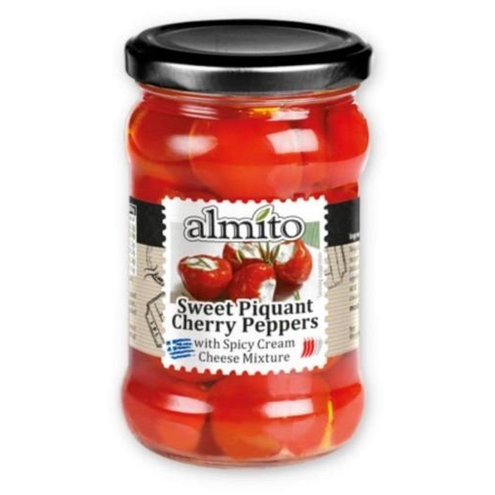 Перец-черри Almito фаршированный крем-сыром 320 мл