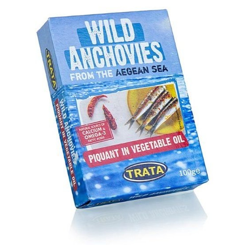 Анчоусы Trata дикие пикантные в растительном масле 100 г