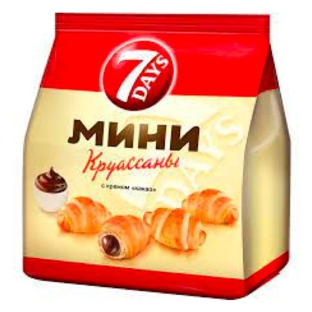7 DAYS | Мини Круассан с кремом какао 200 гр