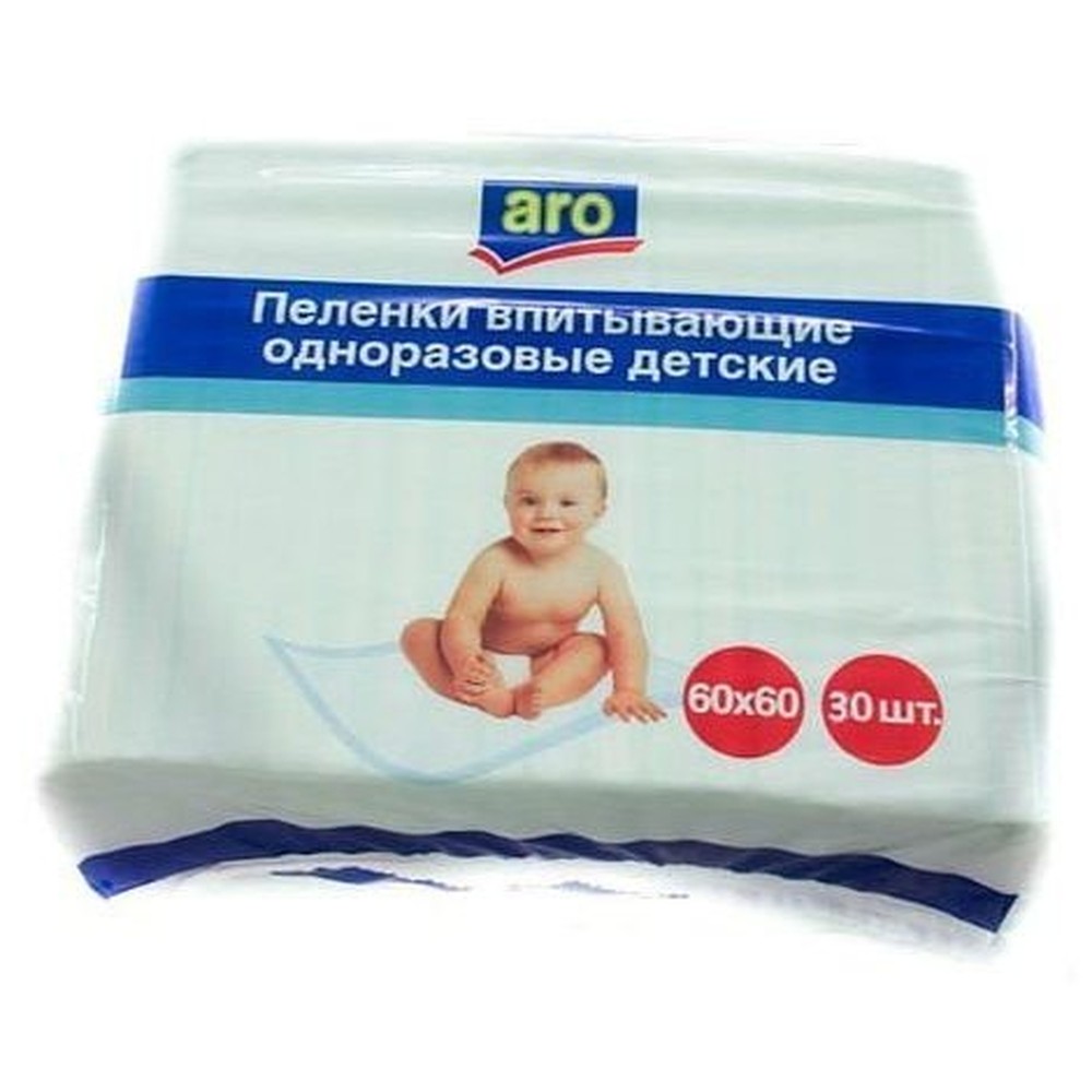 Пеленки впитывающие Aro одноразовые 60*60 см 30 шт