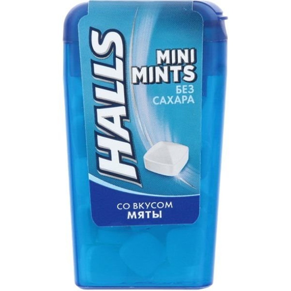 HALLS| конфеты без сахара "MINI MINTS МЯТА"
