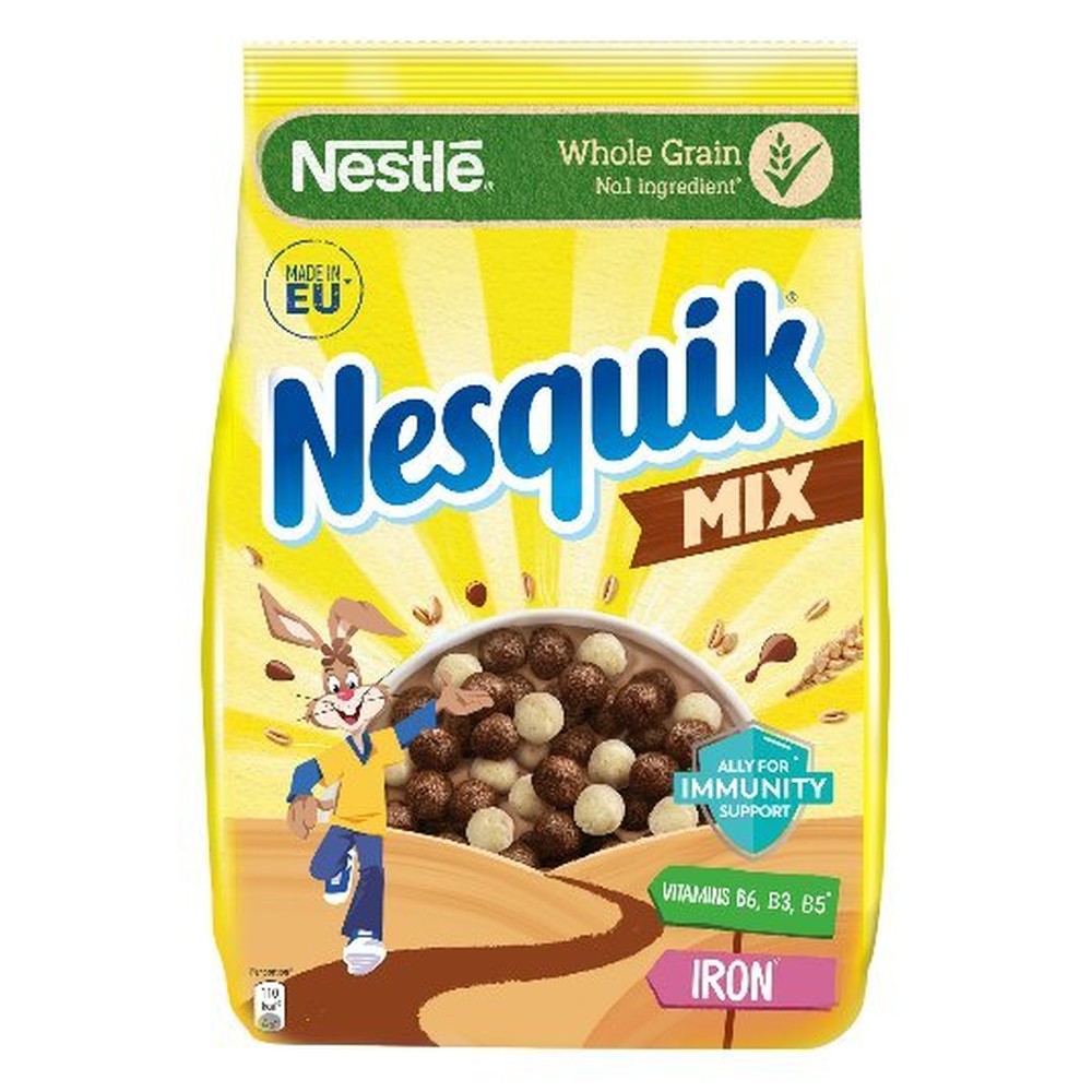 ГОТОВЫЙ ЗАВТРАК NESQUIK MIX ШОКОЛАДНЫЕ ШАРИКИ 225ГР