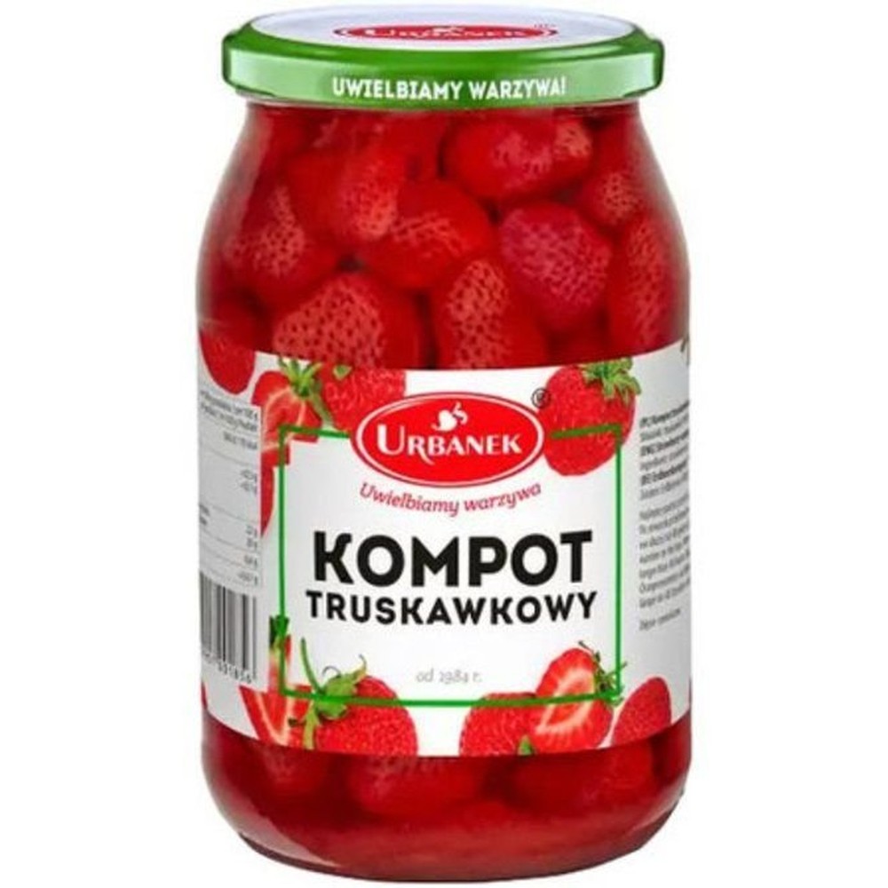 900МЛ КОМПОТ/КЛУБНИКА URBANEK
