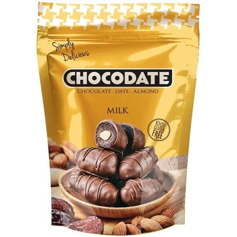 КОНФЕТЫ ШОК CHOCODATE MILK ФИНИКИ В ШОК 100Г