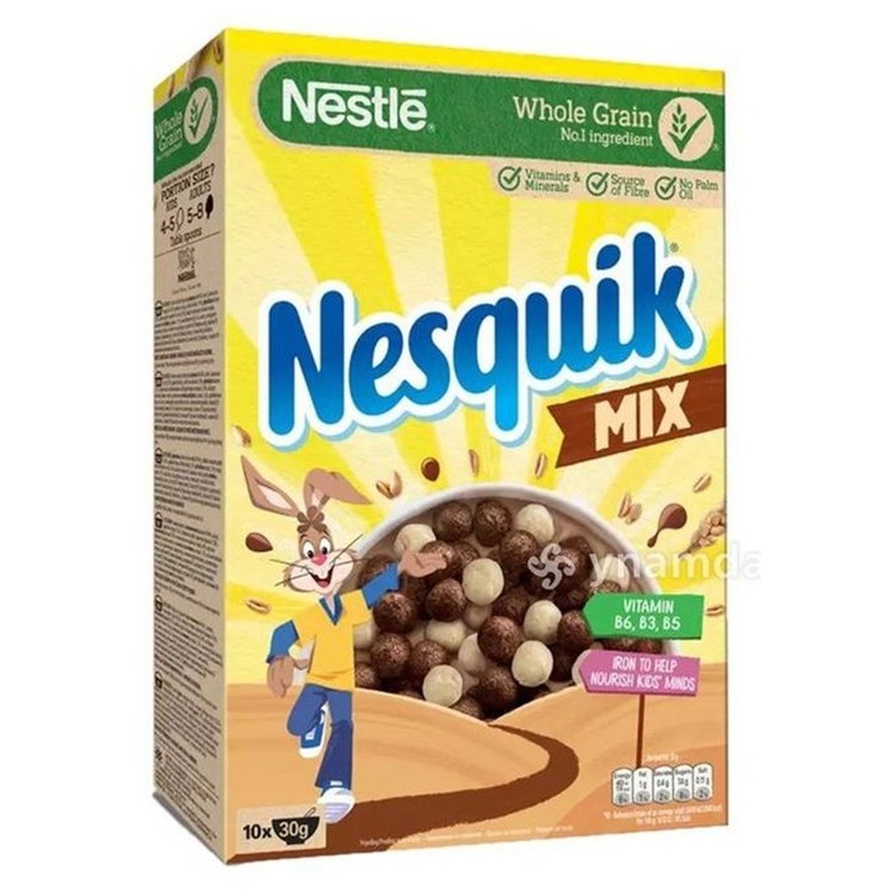 ГОТОВЫЙ ЗАВТРАК NESQUIK MIX ШОКОЛАДНЫЕ ШАРИКИ 325ГР