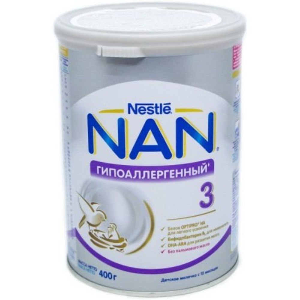 Детское молочко NESTLE NAN гипоаллергенное с 12 месяцев, 400г