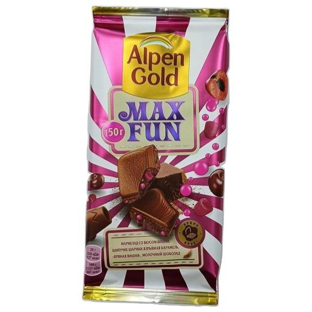 ALPEN GOLD МАКСФАН ШОК МОЛ МАРМ/ВИШН/ВЗР.КАР/РИС.Ш