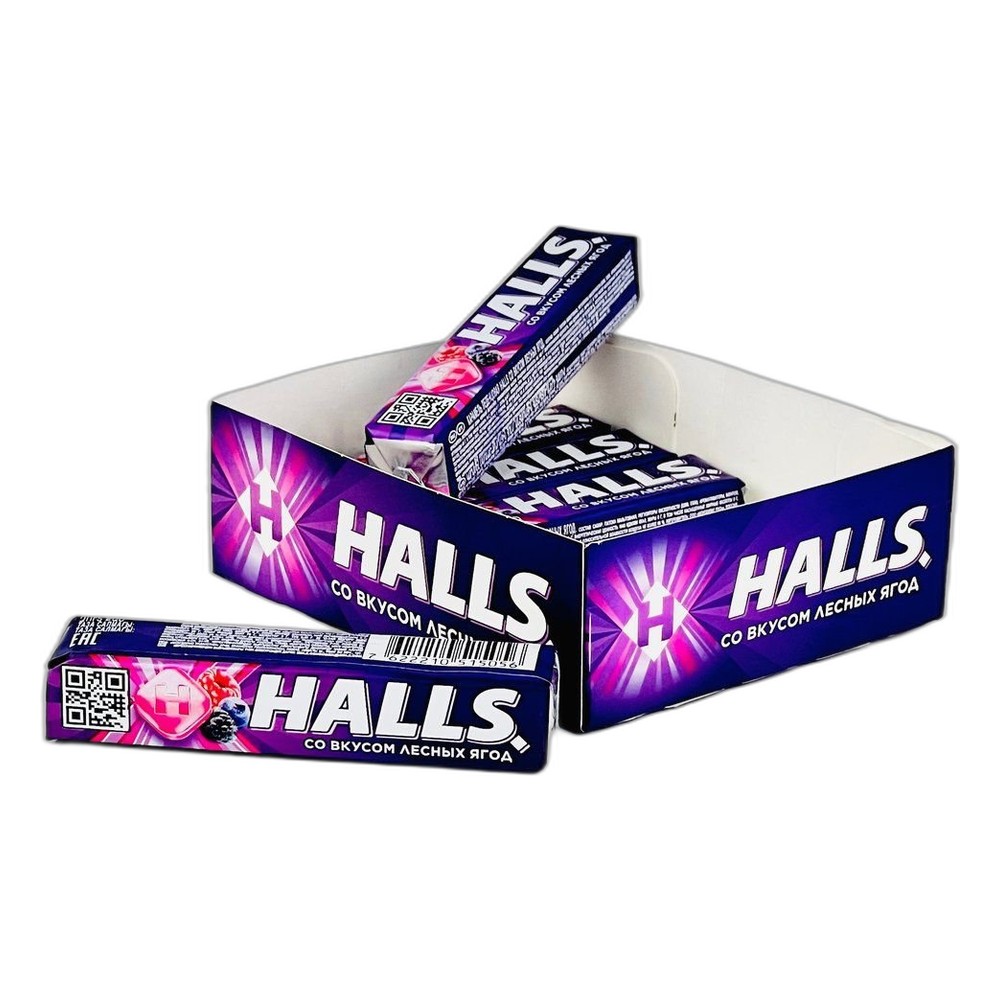 HALLS| леденцы "ЛЕСНЫЕ ЯГОДЫ"