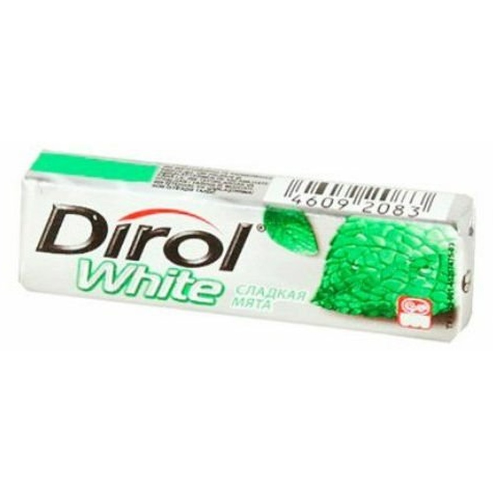 DIROL WHITE| жевательная резинка без сахара "СО ВКУСОМ МЯТЫ"