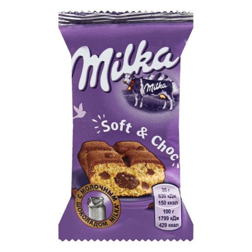 MILKA| пирожное с шоколадной начинкой 24х35 г