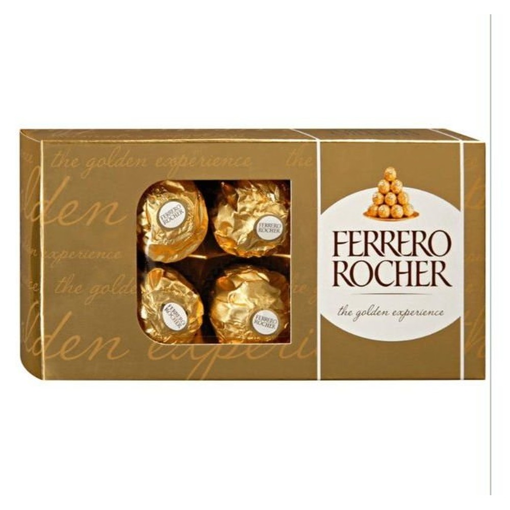 Ferrero| Конфеты  Rocher, молочный шоколад и лесной орех, 75г