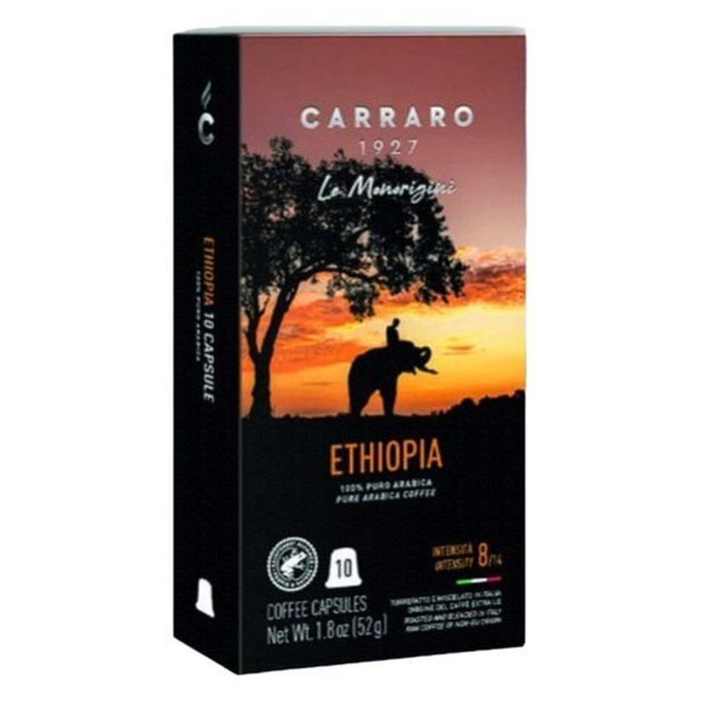 Кофе в капсулах Carraro Ethiopia для Nespresso, 10 шт. 95 г