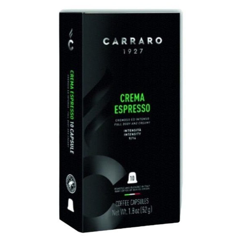 КОФЕ В КАПСУЛАХ CARRARO CREMA ESPRESSO ДЛЯ NESPRESSO 10ШТ