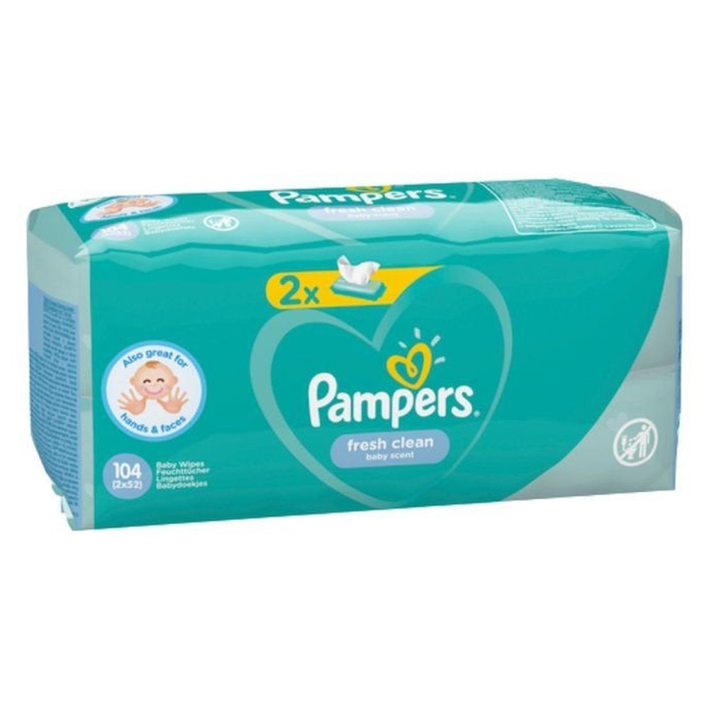 Детские влажные салфетки Pampers Fresh Clean 104 шт.