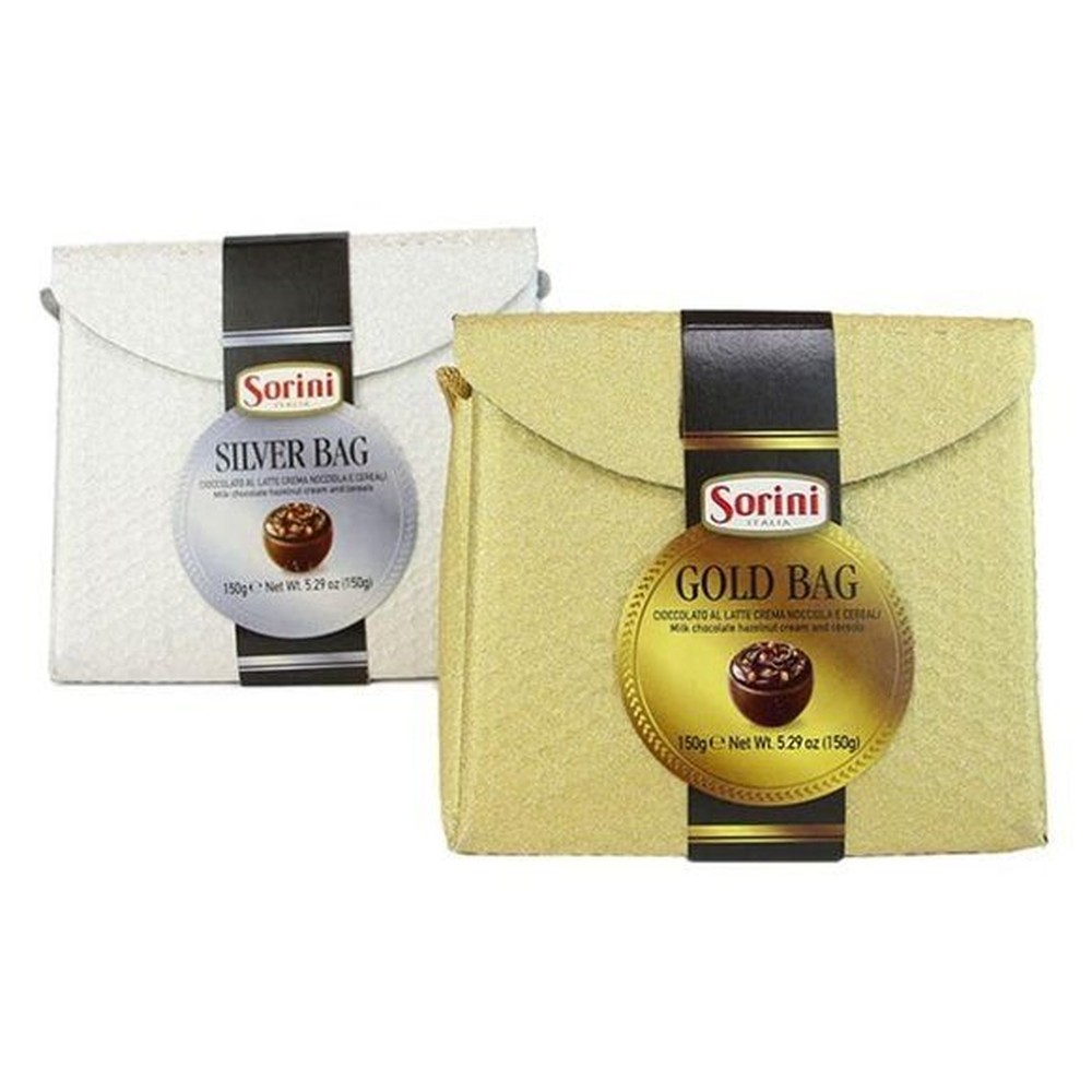 SORINI ШОК. КОНФЕТЫ ИЗ МОЛ ШОК GLITTER BAG С ОРЕХО