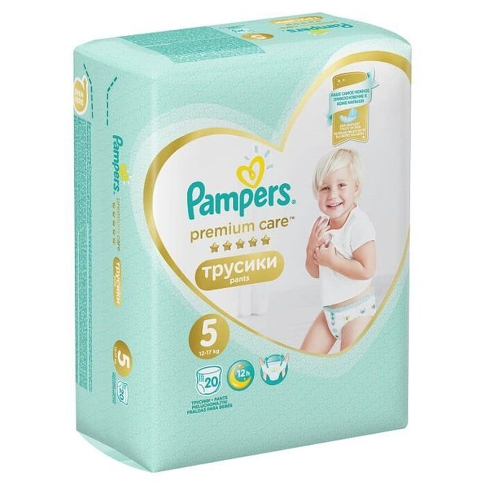 Pampers Premium Care Трусики Размер 6, 18 Трусиков, 15кг+