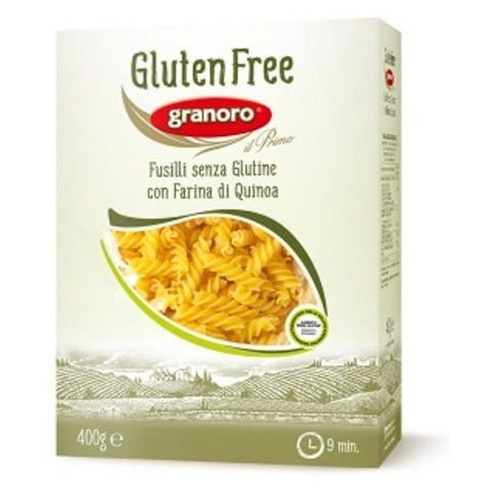 GRANORO Макароны без глютена FUSILLI GLUTEN FREE, 400 г.