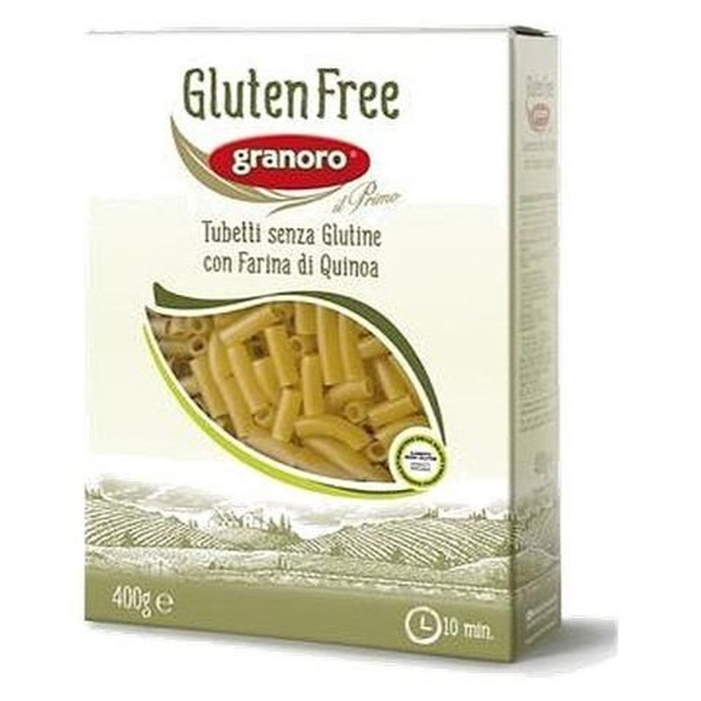 GRANORO Макароны без глютена TUBETTI GLUTEN FREE, 400 г.