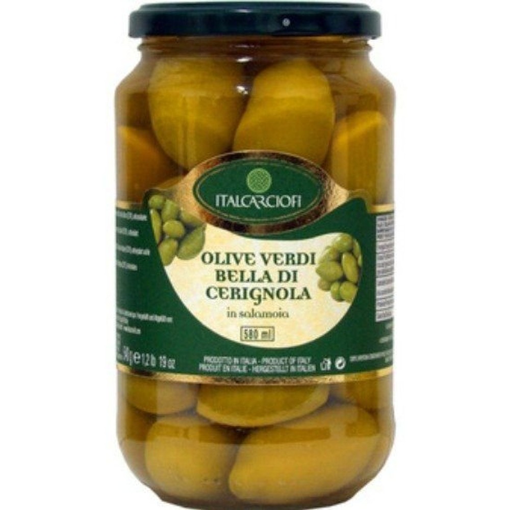 ItalCarciofi Оливки Гигантские Зеленые  540 грамм