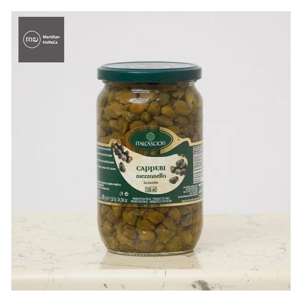 Italcarciofi Каперсы в винном уксусе (13+) стекло - 720 мл.