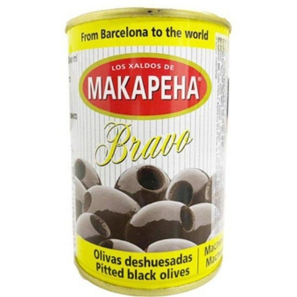 Маслины Makarena Bravo черные без косточки 370мл