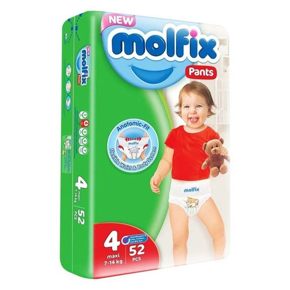 Подгузники-трусики Molfix размер 4 (9-14 кг) 52 шт